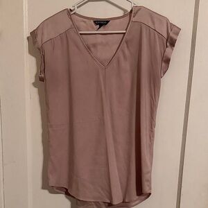 Express Women's Blush V-Neck Blouse